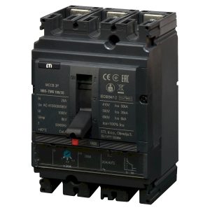 Автомат силовой трехполюсный 20А 50кА NBS-TMS (0.8-1)In/фикс.) 100/3S "ЕТІ"