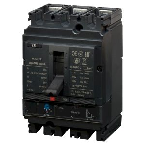Автомат силовой трехполюсный 25А 50кА NBS-TMS (0.8-1)In/фикс.) 100/3S "ЕТІ"