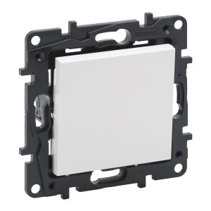 Вимикач 1-кл. внутр. прохідний 10А автоматичні клеми NILOE STEP білий