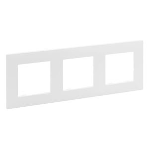 Рамка 3-х кратна NILOE STEP білий