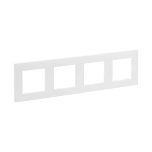 Рамка 4-х кратна NILOE STEP білий