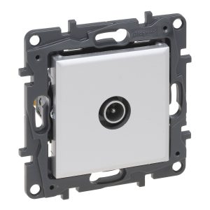 Розетка TV "зірка" NILOE STEP алюміній