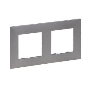 Рамка 2-х кратна NILOE STEP сталь