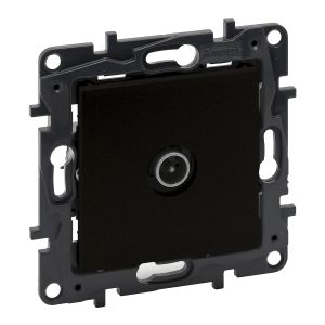 Розетка TV "зірка" NILOE STEP чорний