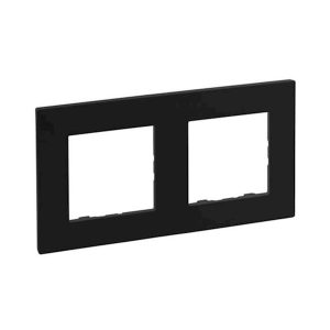 Рамка 2-х кратна NILOE STEP чорний