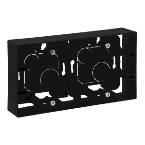 Коробка для зовн. монтажу 2-а NILOE STEP чорний