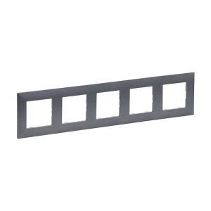 Рамка 5-ти кратна NILOE STEP фактурна сталь