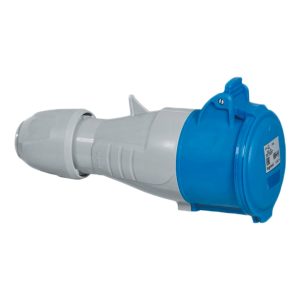 Розетка 223 переносна 2Р+PЕ 32А 220В IP44 P17