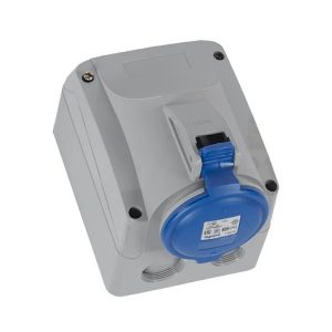 Розетка 123 стаціонарна 2Р+PЕ 32А 230В IP44 P17