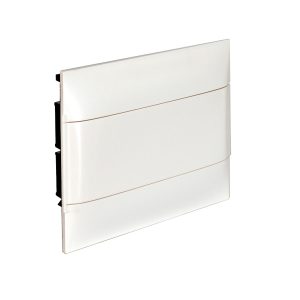 Щит пласт. ЩРВ-П- 12мод вбуд.IP40 білі двері  N+Pe PRACTIBOX-S для бетонних та цегляних стін