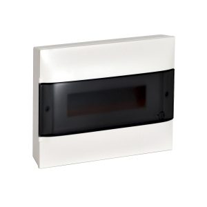 Щит пласт. ЩРН-П- 12 мод. зовн. IP40 димчасті двері N+Pe PRACTIBOX-S