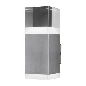 Світильник LED 9 Вт IP44 Crystal Wallupdown серії Endura Style сталевий