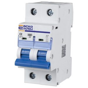 Автомат. выкл. 2-п UTrust 2A C (6кА) "АСКО"