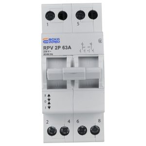 Переключатель нагрузки (I-0-II) RPV 2P 63A "АСКО"