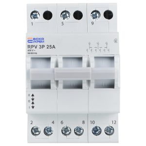 Переключатель нагрузки (I-0-II) RPV 3P 25A "АСКО"