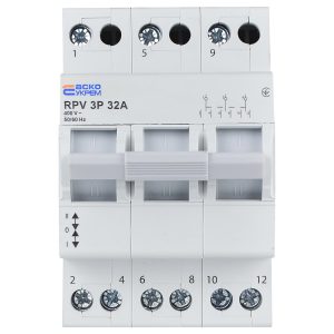 Переключатель нагрузки (I-0-II) RPV 3P 32A "АСКО"