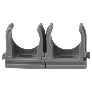 Кріплення для гофри сіре 20 мм (уп.50шт)