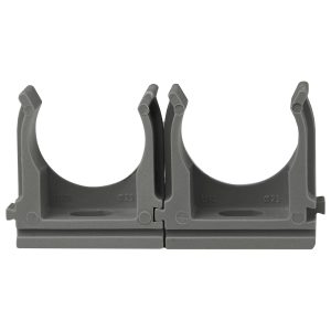 Кріплення для гофри сіре 25 мм (уп.25шт)