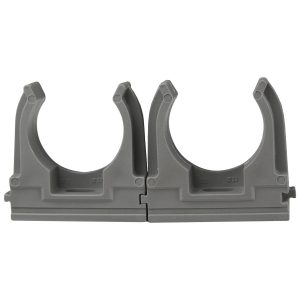 Кріплення для гофри сіре 32 мм (уп.25шт) (ЦІНА НА ЗАЛИШОК)