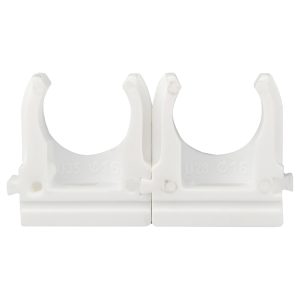 Крепление для гофры белое 16 мм (уп.50шт)