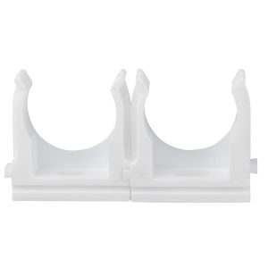 Крепление для гофры белое 25 мм (уп.25шт)