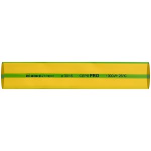 Термоусадочная трубка PRO-30,0/15,0 шт. (1м) серии желто-зеленая