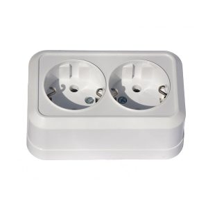 Розетка 2-а З/К зовн. IP20 Aurora GISelt