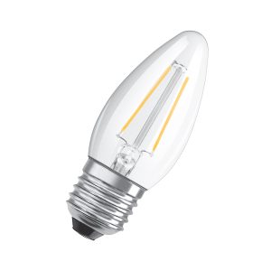 Лампа ЛЕД філаментна  4,8W 470lm 2700K CL B40 230V E27  10X1 w.o. CE (3 роки) "OSRAM"