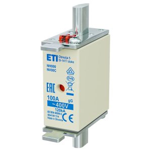 Запобіжник NH-000/gG 100A 400V KOMBI