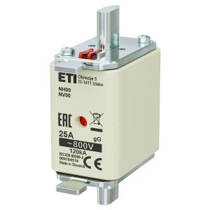 Запобіжник NH-00/gG 25A 800V KOMBI