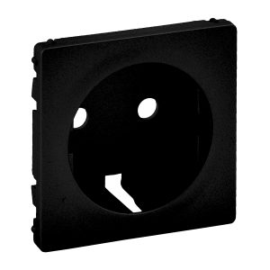 Лицева панель розетки З/К чорна матова "Valena LIFE"