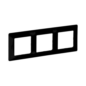 Рамка 3-а кратна Чорний матовий "Valena LIFE"