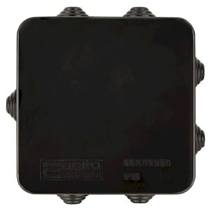 Распределительная коробка 85х85х50 IP55 (упак.20шт) UAtmo Jet Black