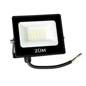 Прожектор ЛЕД   20W 6400K 1800Lm IP65 ZUM F02-20 (1 рік) "Євросвітло"