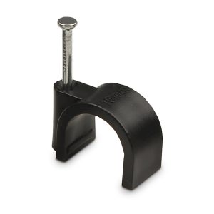 Скоба черная CHR-16 мм круглая (100 шт.)