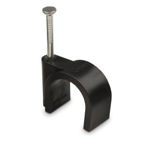 Скоба черная CHR-18 мм круглая (50 шт.)