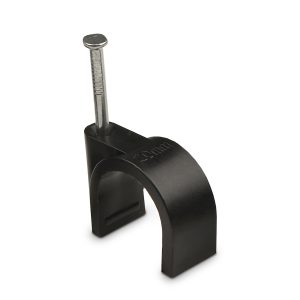 Скоба черная CHR-20 мм круглая (50 шт.)