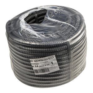 Металлорукав в ПВХ-оболочке с протяжкой d14 (50м)