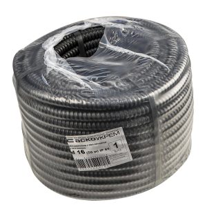 Металлорукав в ПВХ-оболочке с протяжкой d16 (50м)