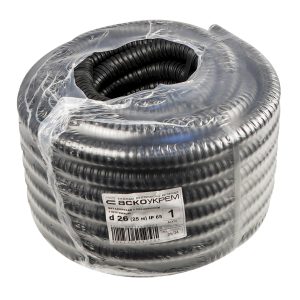 Металлорукав в ПВХ-оболочке с протяжкой d26 (25м)