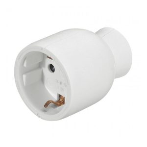 Розетка євро пряма з З/К 16А біла LEGRAND