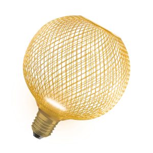 Лампа ЛЕД пласка    3,5W 2700K 300Lm FLAT G125 GOLD 230V FR E27 4X1 (3 роки) OSRAM