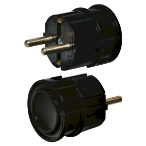 Угловая евровилка с З/К 16А PPB-90 черная "ЕТІ"