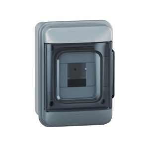 Щит пласт. ЩРН-П-  4 мод IP65 зовн. прозорі дверц N+Pe Plexo S