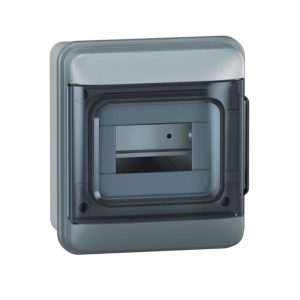 Щит пласт. ЩРН-П-  6 мод IP65 зовн. прозорі дверц N+Pe Plexo S