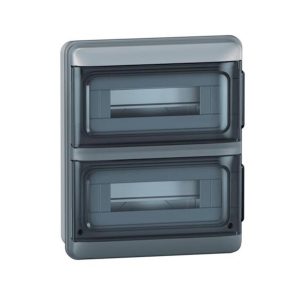 Щит пласт. ЩРН-П- 24 мод IP65 зовн. прозорі дверц N+Pe Plexo S