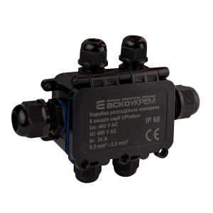 Распределительная коробка IP68 6 вводов, UProbox
