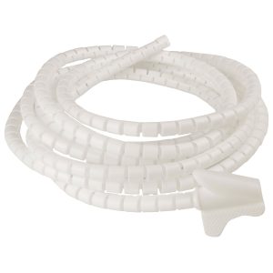 Гибкий органайзер с клипсой для кабеля белый WCT-8 (3м)