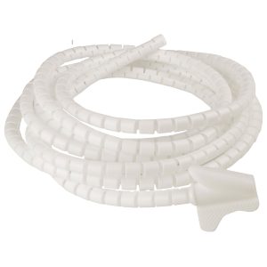 Гибкий органайзер с клипсой для кабеля белый WCT-12 (3м)