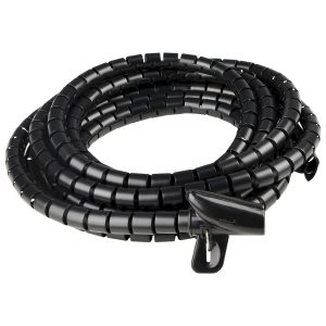 Гибкий органайзер с клипсой для кабеля черный WCT-12 (3м)